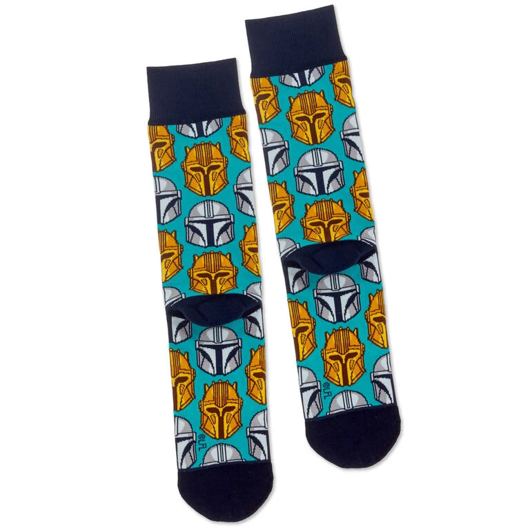 Hallmark Star Wars: The Mandalorian™ Helmet Novelty Crew Socks 5 Hallmark Star Wars: The Mandalorian™ Helmet Novelty Crew Socks - Image 3