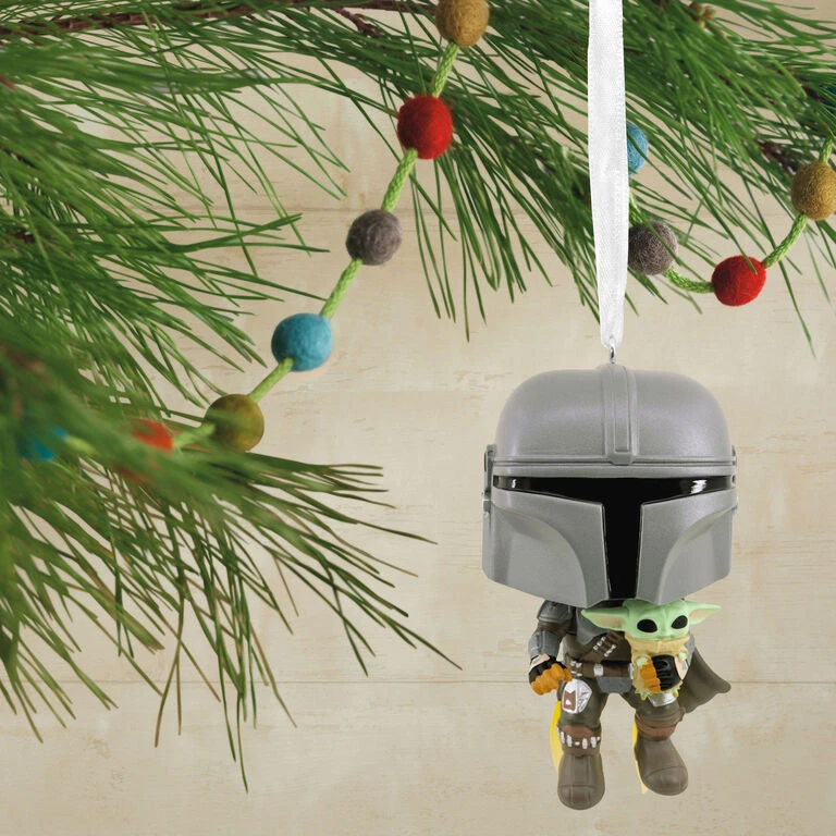 Star Wars The Mandalorian™ With Grogu™ Funko POP!® Hallmark Ornament 4 Star Wars The Mandalorian™ With Grogu™ Funko POP!® Hallmark Ornament - Image 2