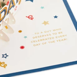 Hallmark Celebrate Stars And Pennants 3D Pop-Up Father's Day Card 12 Hallmark Celebrate Stars And Pennants 3D Pop-Up Father's Day Card -Hallmark Sales Store Stars and Pennants 3D PopUp Fathers Day Card 1299IMM2045 03