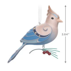 Hallmark The Beauty Of The Birds Leucistic Steller's Jay Ornament -Hallmark Sales Store Stellers Jay Blue Bird Keepsake Ornament 1799QXE3307 03