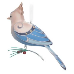 Hallmark The Beauty Of The Birds Leucistic Steller's Jay Ornament -Hallmark Sales Store Stellers Jay Blue Bird Keepsake Ornament 1799QXE3307 06