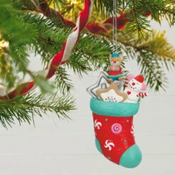 Hallmark Stocking Stuffers Surprise Mystery 2023 Exclusive Ornament 12 Hallmark Stocking Stuffers Surprise Mystery 2023 Exclusive Ornament -Hallmark Sales Store Stocking With Mouse and Star Cookie Keepsake Ornament 1999QXC5619 03