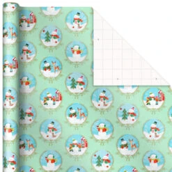 Hallmark Pastel Christmas Prints 3-Pack Wrapping Paper, 120 Sq. Ft. 11 Hallmark Pastel Christmas Prints 3-Pack Wrapping Paper, 120 Sq. Ft. -Hallmark Sales Store Storybook Scenes 3Pack Christmas Wrapping Paper 5JXW1081 03