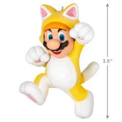 Hallmark Nintendo Super Mario™ Powered Up With Mario Cat Ornament 10 Hallmark Nintendo Super Mario™ Powered Up With Mario Cat Ornament -Hallmark Sales Store Super Mario Cat Keepsake Ornament 1899QXR8199 03