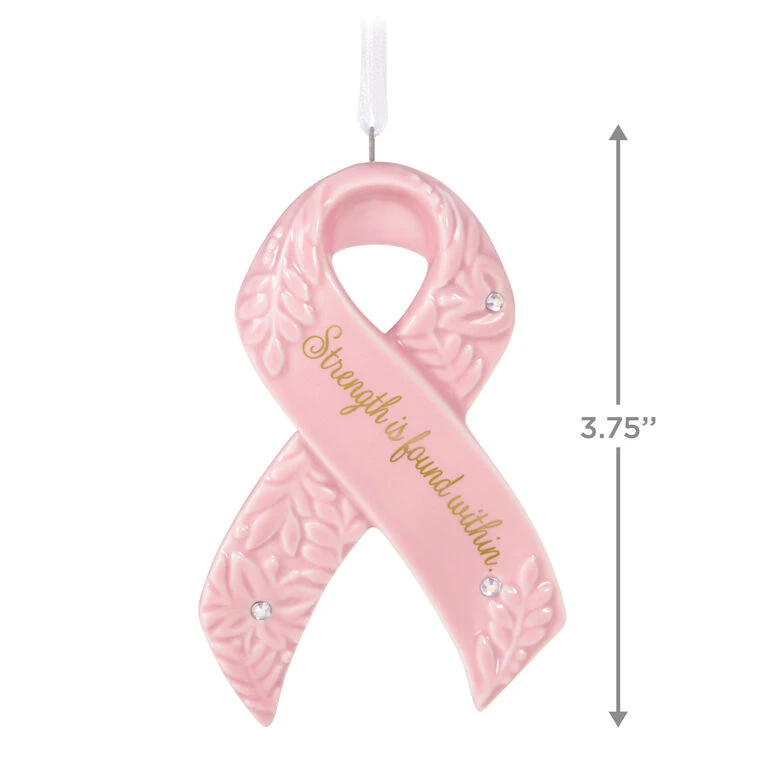 Hallmark Strength Within Pink Ribbon Porcelain Ornament Benefiting Susan G. Komen® 5 Hallmark Strength Within Pink Ribbon Porcelain Ornament Benefiting Susan G. Komen® - Image 3