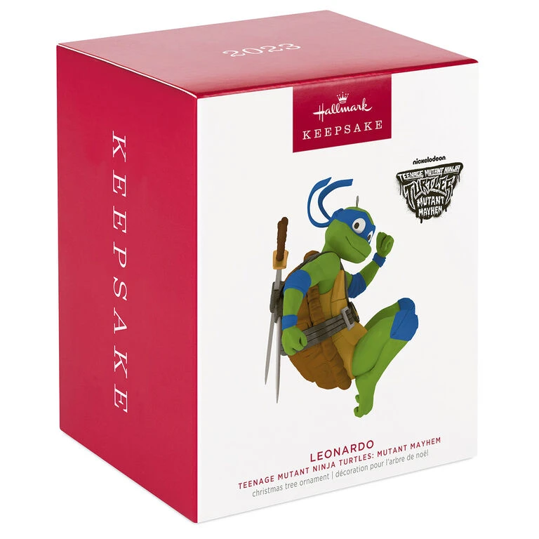 Hallmark Teenage Mutant Ninja Turtles: Mutant Mayhem Leonardo Ornament 6 Hallmark Teenage Mutant Ninja Turtles: Mutant Mayhem Leonardo Ornament - Image 4