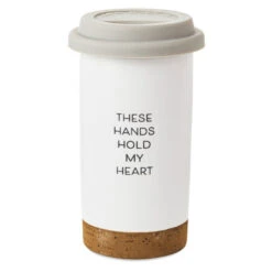 Hallmark These Hands Hold My Heart Ceramic Travel Mug, 12.5 Oz. 8 Hallmark These Hands Hold My Heart Ceramic Travel Mug, 12.5 Oz. -Hallmark Sales Store These Hands Hold My Heart Travel Mug With Paints 1BBY4852 02