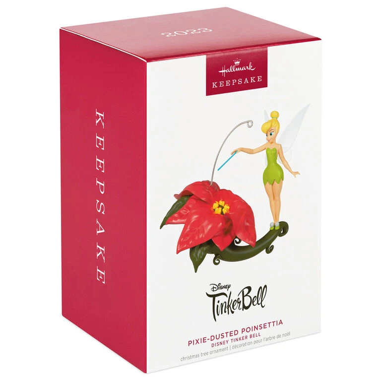 Hallmark Disney Tinker Bell Pixie-Dusted Poinsettia Ornament 6 Hallmark Disney Tinker Bell Pixie-Dusted Poinsettia Ornament - Image 4