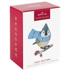 Hallmark Cozy Critters Ornament 11 Hallmark Cozy Critters Ornament -Hallmark Sales Store Tufted Timouse in Scarf Keepsake Ornament 1499QXR8019 04