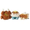 Hallmark Better Together Holiday Feast Magnetic Plush, Set Of 3 -Hallmark Sales Store Turkey Pumpkin Pie and Potatoes Stuffed Animals 1FAL1900 01