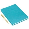 Hallmark Turquoise Faux Leather Notebook With Pen 1 Hallmark Turquoise Faux Leather Notebook With Pen -Hallmark Sales Store Turquoise Faux Leather Notebook With Pen 1HWJ7041 01