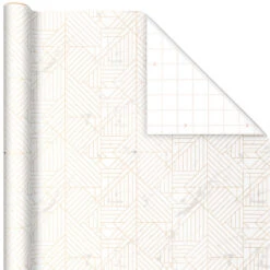 Hallmark Upscale Neutrals 3-Pack Wrapping Paper, 85 Sq. Ft. Total 13 Hallmark Upscale Neutrals 3-Pack Wrapping Paper, 85 Sq. Ft. Total -Hallmark Sales Store Upscale Neutrals 2 Standard 1 Foil 3Pack Gift Wrap 5EWR6417 04