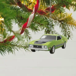 Hallmark Classic American Cars 1973 Ford Mustang Mach 1 2023 Metal Ornament -Hallmark Sales Store Vintage Ford Mustang Car Keepsake Ornament 2199QXR8157 02