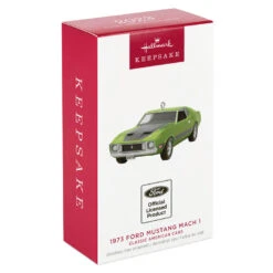 Hallmark Classic American Cars 1973 Ford Mustang Mach 1 2023 Metal Ornament -Hallmark Sales Store Vintage Ford Mustang Car Keepsake Ornament 2199QXR8157 04