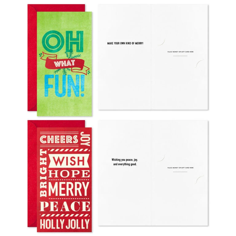 Hallmark Vintage Letterpress Money Holder Boxed Christmas Cards Assortment, Pack Of 36 5 Hallmark Vintage Letterpress Money Holder Boxed Christmas Cards Assortment, Pack Of 36 - Image 3