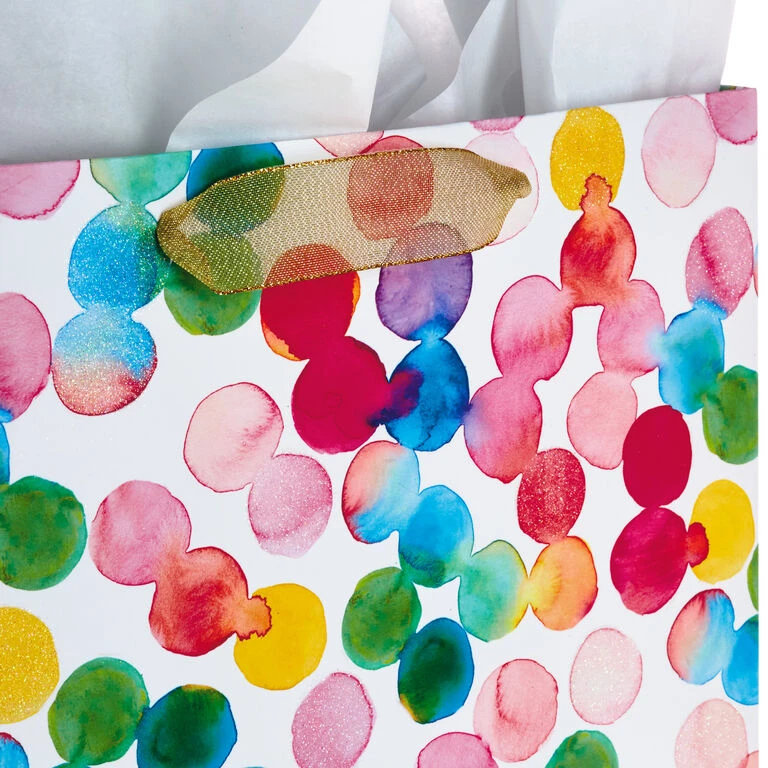 Hallmark 13" Watercolor 3-Pack Assorted Gift Bags With Tissue 10 Hallmark 13" Watercolor 3-Pack Assorted Gift Bags With Tissue - Image 8