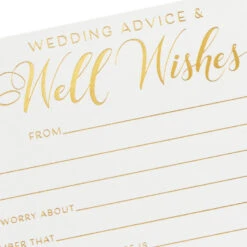 Hallmark Wedding Advice And Well Wishes Note Cards, Pack Of 24 9 Hallmark Wedding Advice And Well Wishes Note Cards, Pack Of 24 -Hallmark Sales Store Wedding Advice and Well Wishes Note Cards 1SOM3845 03