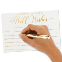 Hallmark Wedding Advice And Well Wishes Note Cards, Pack Of 24 10 Hallmark Wedding Advice And Well Wishes Note Cards, Pack Of 24 -Hallmark Sales Store Wedding Advice and Well Wishes Note Cards 1SOM3845 04