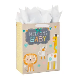 Hallmark 13" Welcome Baby 3-Pack Assorted Gift Bags With Tissue -Hallmark Sales Store Welcome Baby 3Pack Assorted Large Gift Bags Tissue 5EGB6421 07