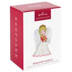 Hallmark Heirloom Angels Ornament 11 Hallmark Heirloom Angels Ornament -Hallmark Sales Store White Pink Angel Keepsake Ornament 1699QXR8197 04