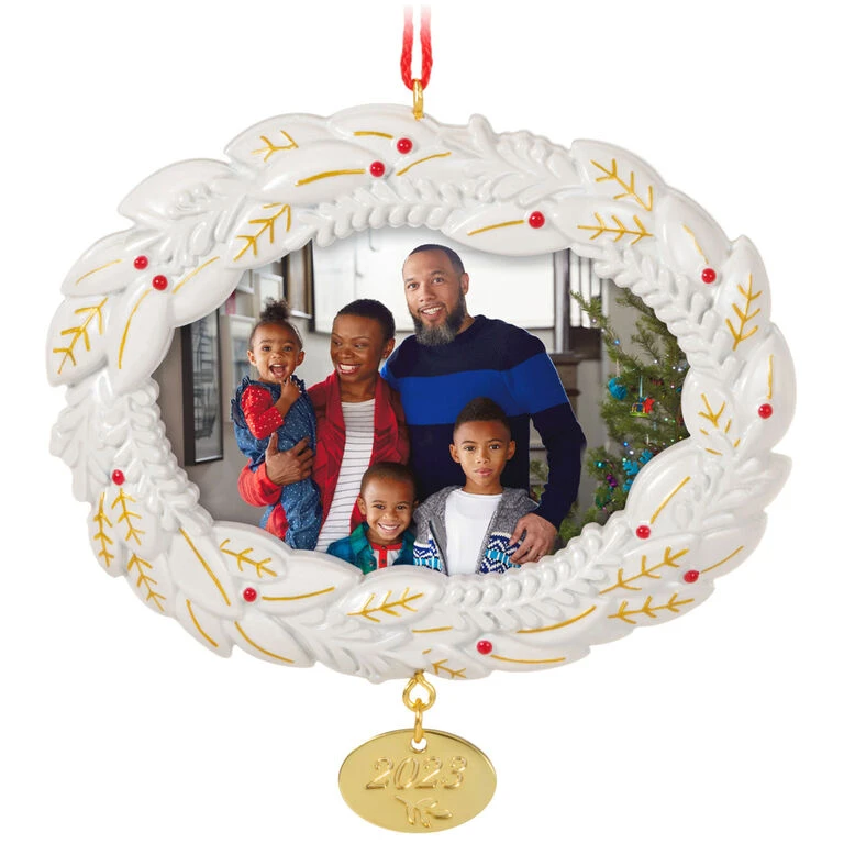 Hallmark A Beautiful Year 2023 Metal Photo Frame Ornament 3 Hallmark A Beautiful Year 2023 Metal Photo Frame Ornament