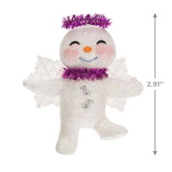 Hallmark Snow Angel Ornament -Hallmark Sales Store White and Pink Glittery Snow Angel Keepsake Ornament 1399QGO2749 03