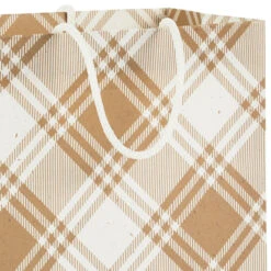 Hallmark Christmas Kraft 8-Pack Holiday Gift Bags, Assorted Sizes And Designs 12 Hallmark Christmas Kraft 8-Pack Holiday Gift Bags, Assorted Sizes And Designs -Hallmark Sales Store White on Kraft Paper Assortment Christmas Gift Bags 5XGB1417 05