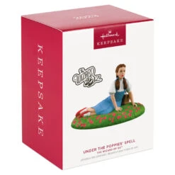 Hallmark The Wizard Of Oz™ Under The Poppies' Spell Ornament -Hallmark Sales Store Wizard of Oz Dorothy in Poppies Keepsake Ornament 2199QXI6107 04
