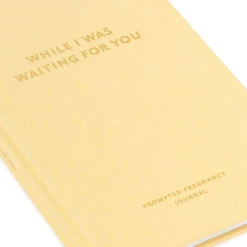 Hallmark While I Was Waiting Prompted Pregnancy Journal -Hallmark Sales Store Yellow Prompted Pregnancy Journal 1BBA4141 08