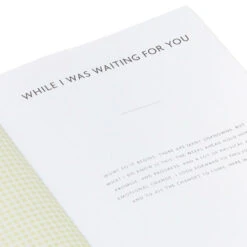 Hallmark While I Was Waiting Prompted Pregnancy Journal -Hallmark Sales Store Yellow Prompted Pregnancy Journal 1BBA4141 09