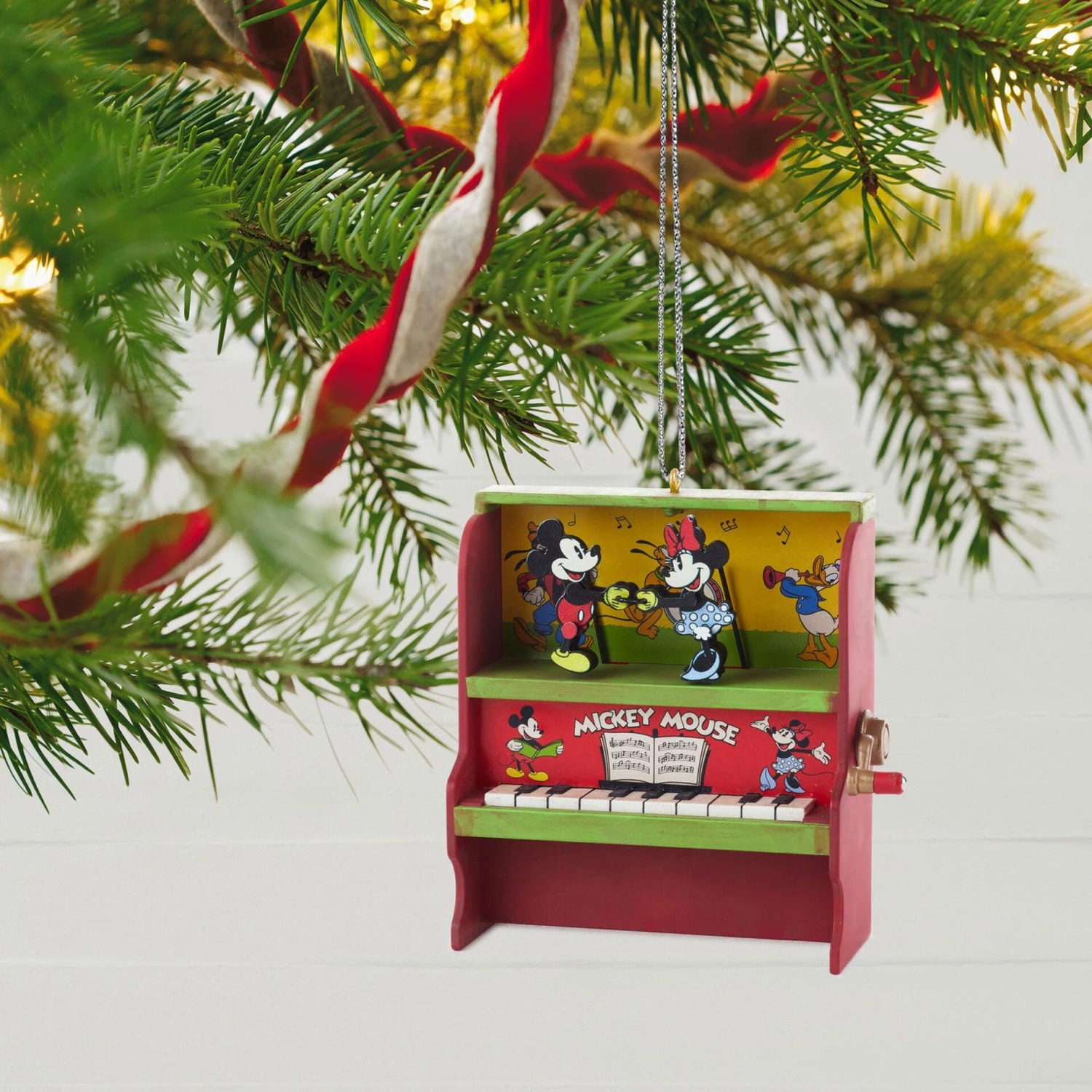 Hallmark Disney Mickey And Minnie Let's Dance! Musical Ornament With Motion 4 Hallmark Disney Mickey And Minnie Let's Dance! Musical Ornament With Motion - Image 2