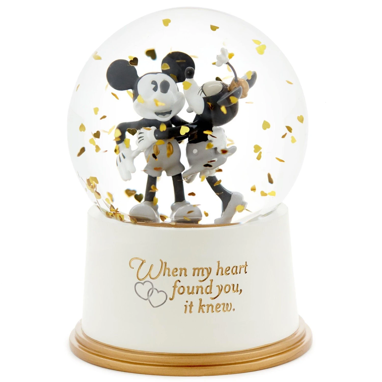 Hallmark Disney Mickey And Minnie My Heart Found You Snow Globe 3 Hallmark Disney Mickey And Minnie My Heart Found You Snow Globe