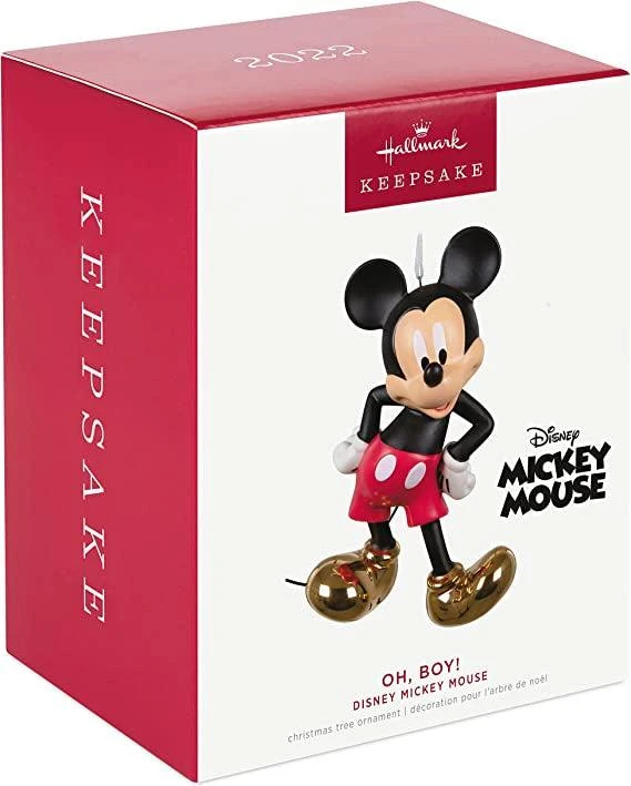 Hallmark Disney Mickey Mouse Oh, Boy! Porcelain Ornament 3 Hallmark Disney Mickey Mouse Oh, Boy! Porcelain Ornament