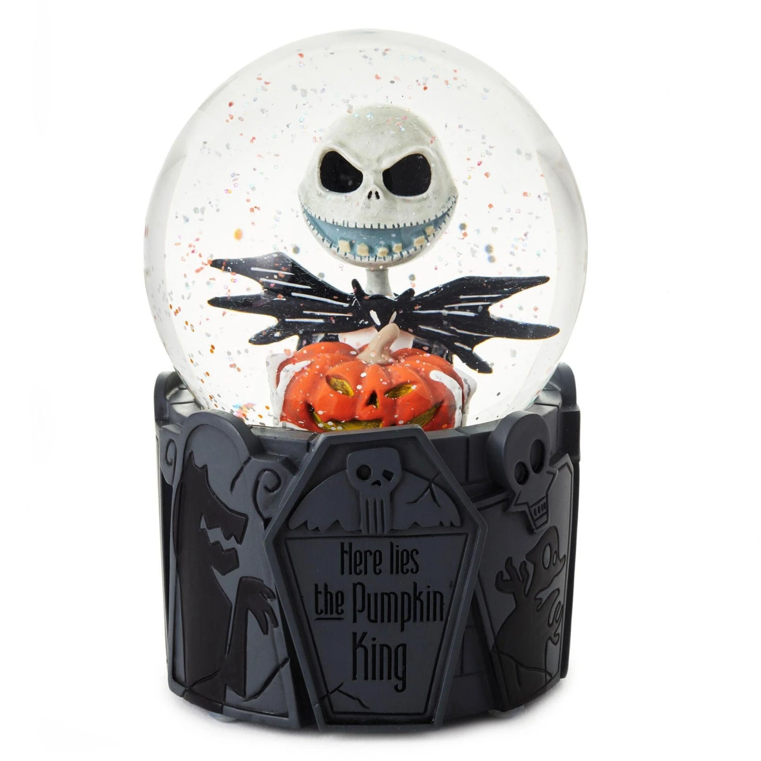 Hallmark Disney Tim Burton's The Nightmare Before Christmas Pumpkin King Snow Globe With Light And Sound 3 Hallmark Disney Tim Burton's The Nightmare Before Christmas Pumpkin King Snow Globe With Light And Sound