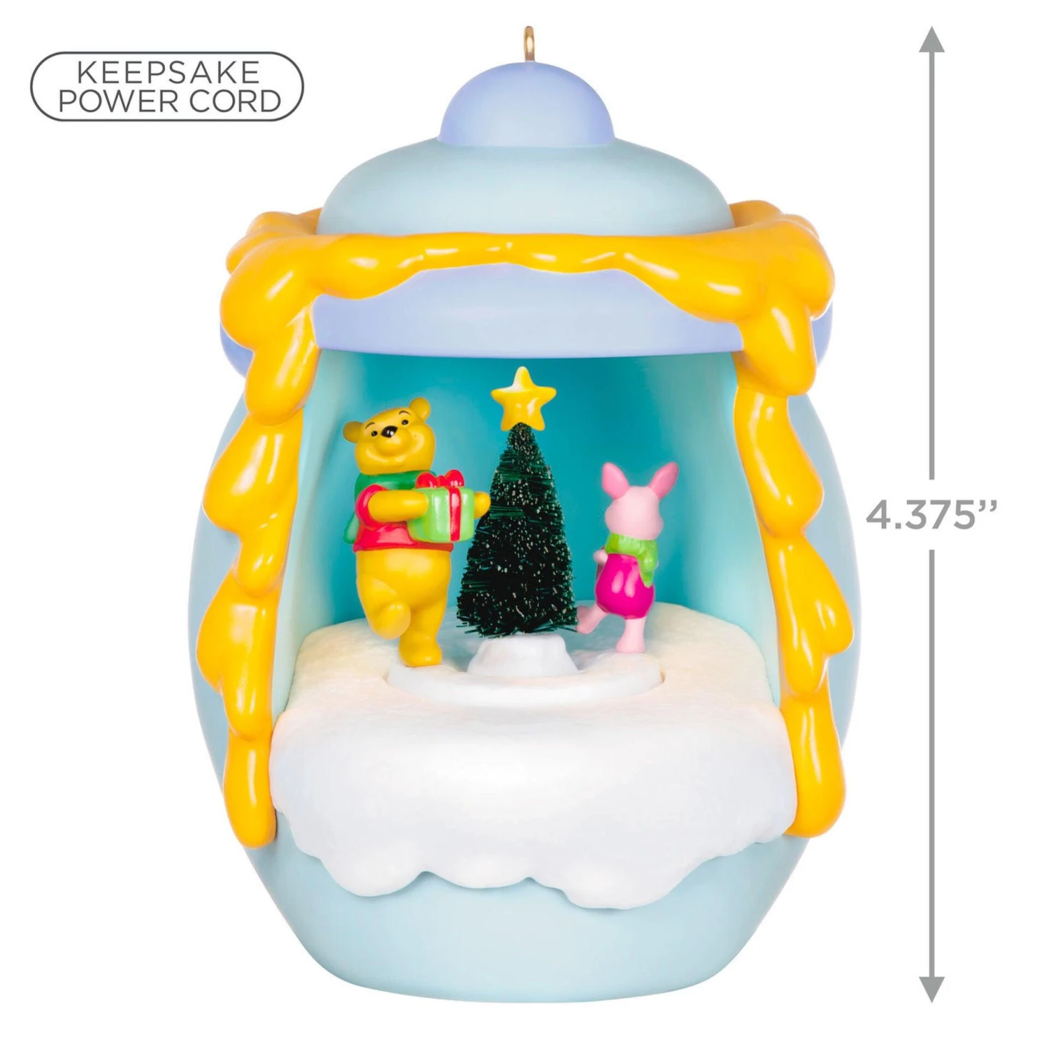 Hallmark Disney Winnie The Pooh A Smallish Gift Ornament With Light And Motion 5 Hallmark Disney Winnie The Pooh A Smallish Gift Ornament With Light And Motion - Image 3