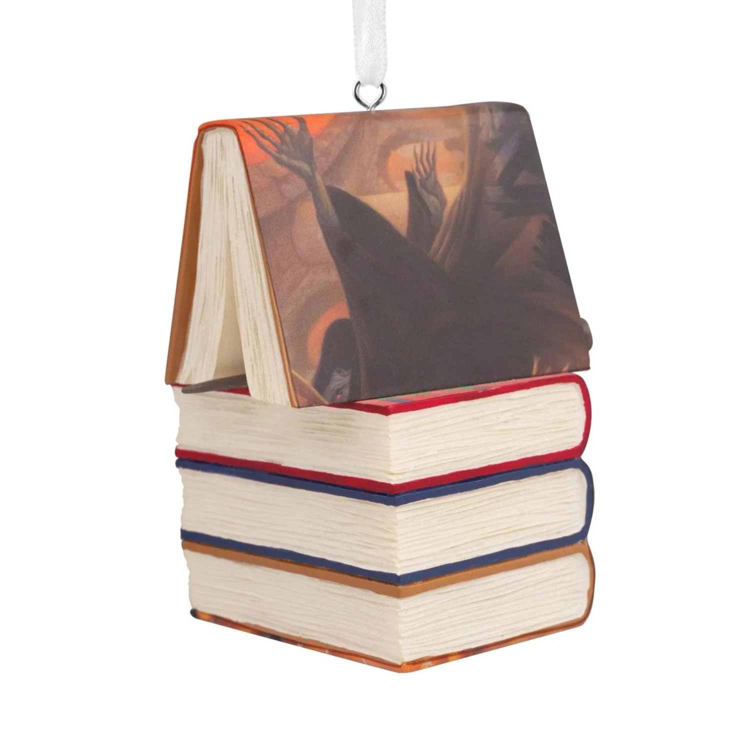 Hallmark Harry Potter Stacked Books With Wand Christmas Ornament 5 Hallmark Harry Potter Stacked Books With Wand Christmas Ornament - Image 3