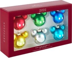Hallmark Keepsake Glass Christmas Ornaments, Disney Mickey Mouse