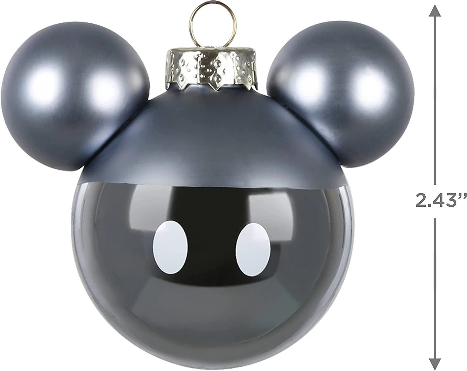 Hallmark Keepsake Glass Christmas Ornaments, Disney Mickey Mouse 6 Hallmark Keepsake Glass Christmas Ornaments, Disney Mickey Mouse - Image 4