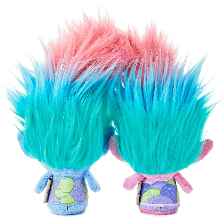 Hallmark Itty Bittys® DreamWorks Animation Trolls World Tour Satin And Chenille Plush, Set Of 2 5 Hallmark Itty Bittys® DreamWorks Animation Trolls World Tour Satin And Chenille Plush, Set Of 2 - Image 3