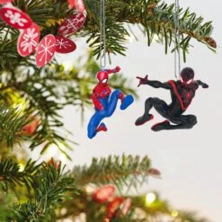 Hallmark Mini Marvel Spider-Man And Miles Morales Ornaments, Set Of 2 -Hallmark Sales Store mini marvel spider man and miles morales ornaments set of 2 7 33074948276408