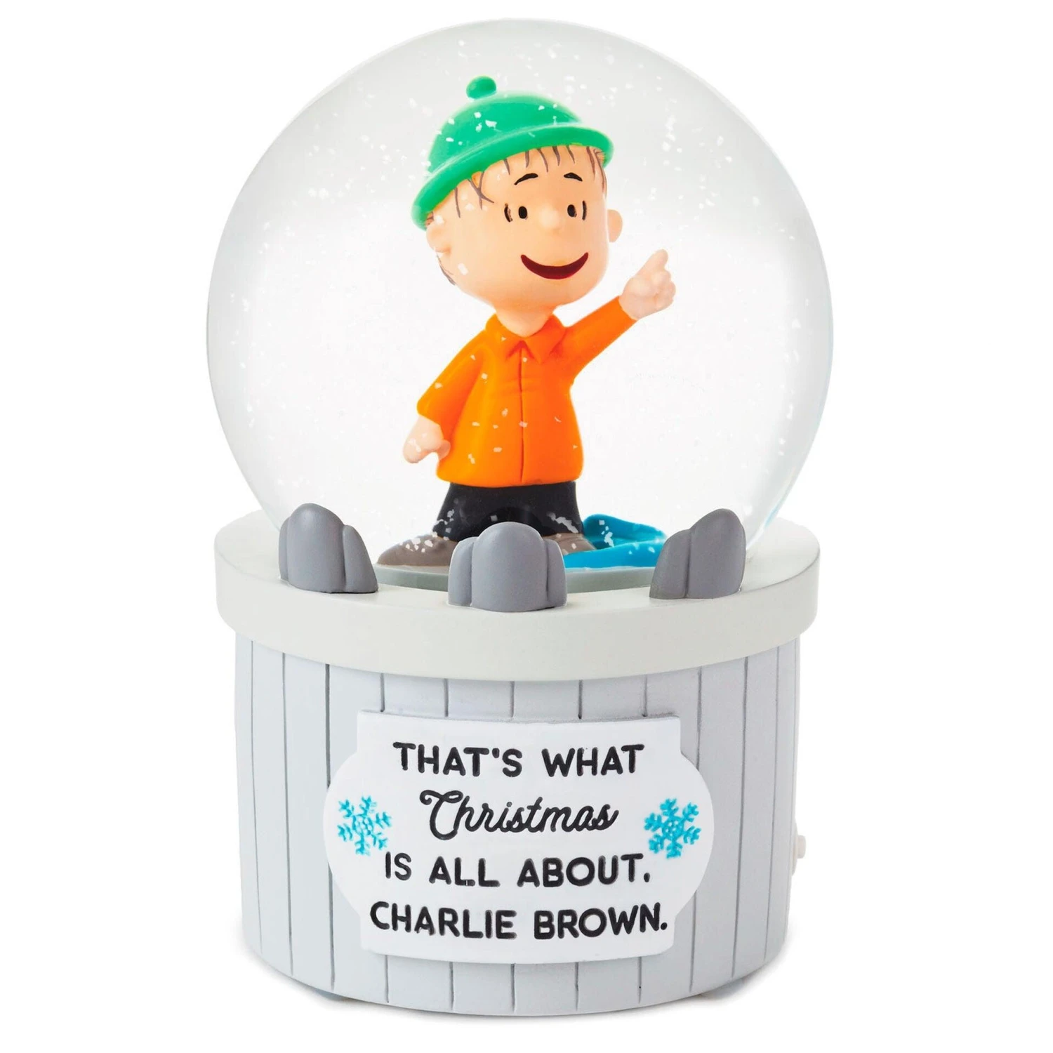 Hallmark Peanuts® Linus Nativity Speech Snow Globe With Sound And Light 3 Hallmark Peanuts® Linus Nativity Speech Snow Globe With Sound And Light