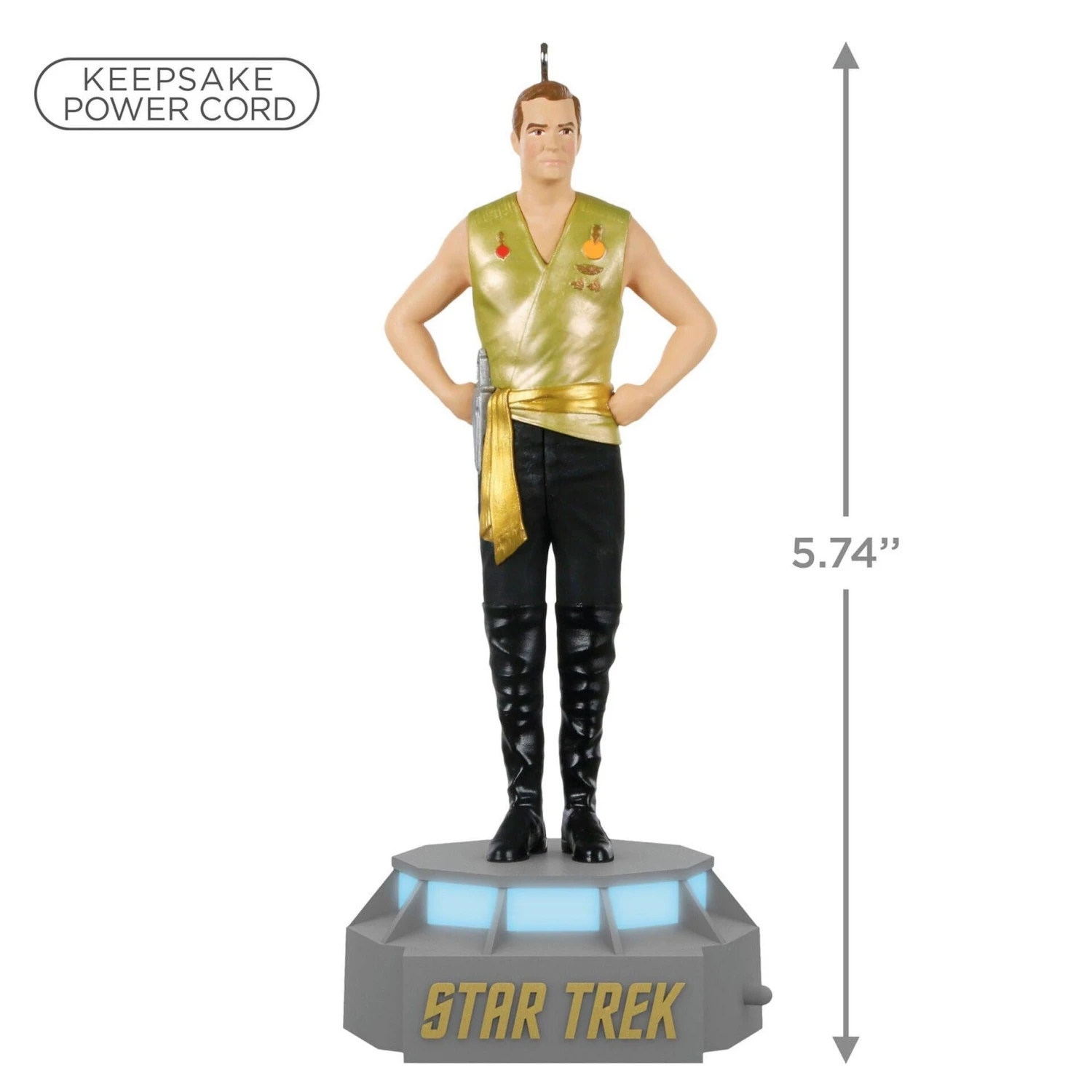 Hallmark Star Trek™ Mirror, Mirror Collection Captain James T. Kirk Ornament W Light And Sound 3 Hallmark Star Trek™ Mirror, Mirror Collection Captain James T. Kirk Ornament W Light And Sound