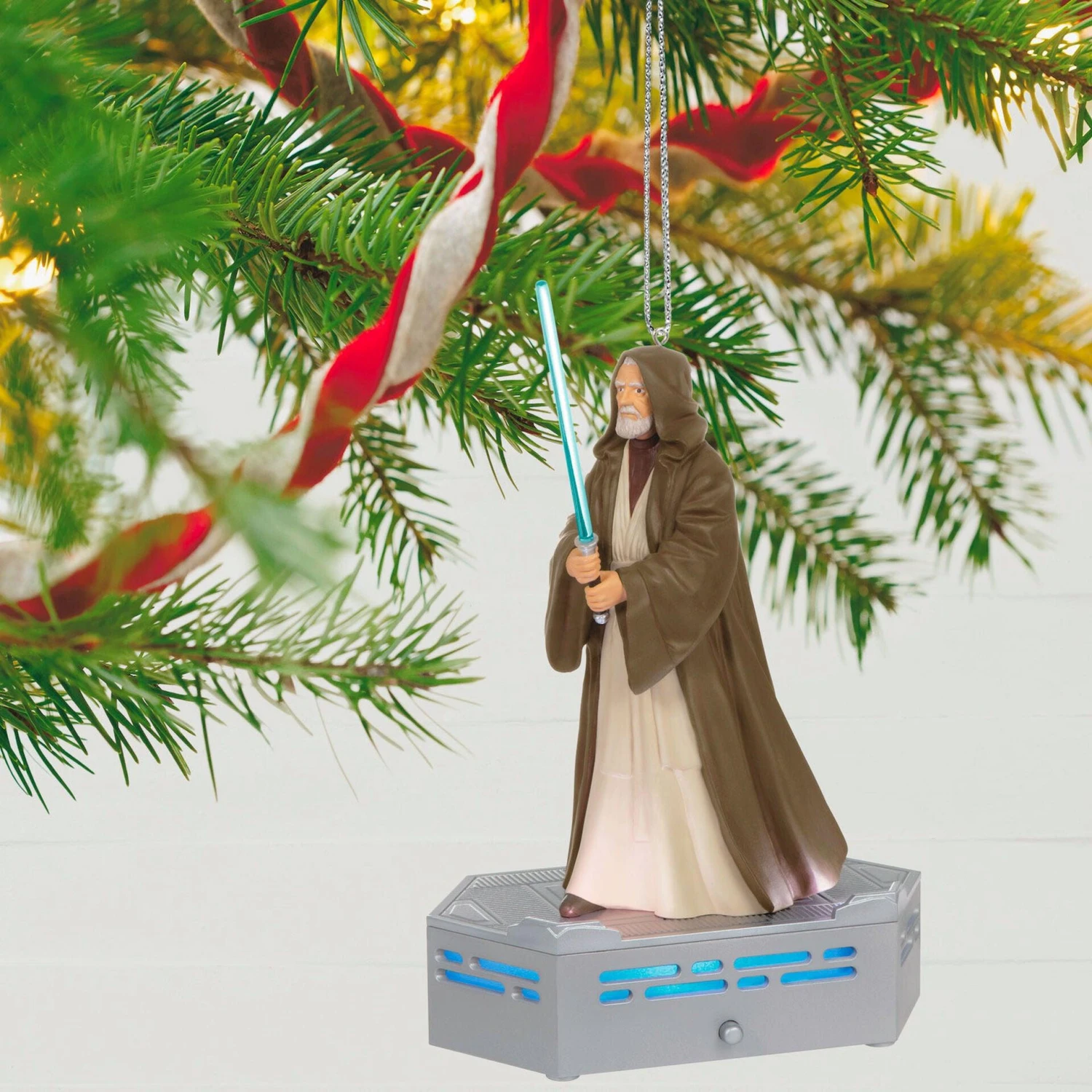 Hallmark Star Wars: A New Hope™ Collection Obi-Wan Kenobi™ Ornament W Light And Sound 6 Hallmark Star Wars: A New Hope™ Collection Obi-Wan Kenobi™ Ornament W Light And Sound - Image 4