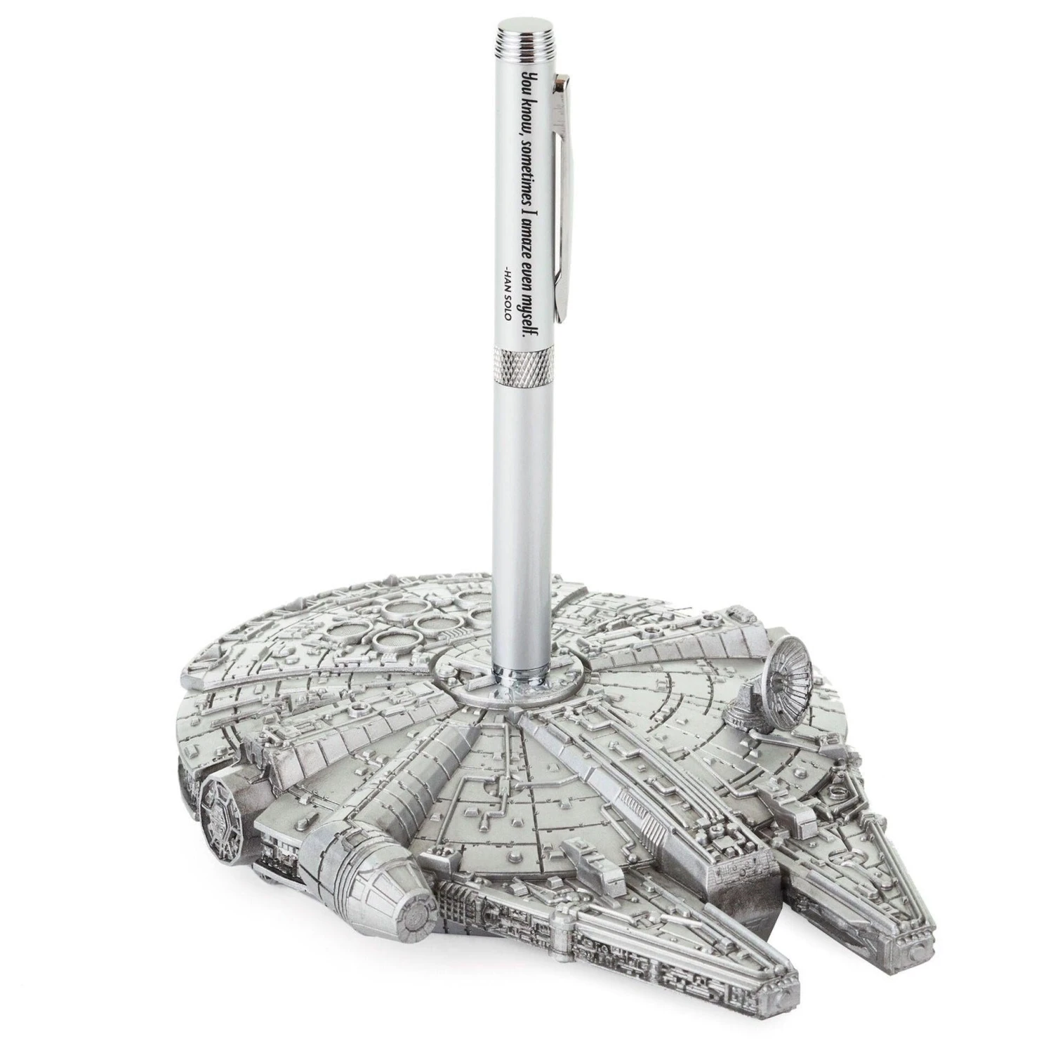 Hallmark Star Wars Millennium Falcon Desk Accessory With Pen 3 Hallmark Star Wars Millennium Falcon Desk Accessory With Pen