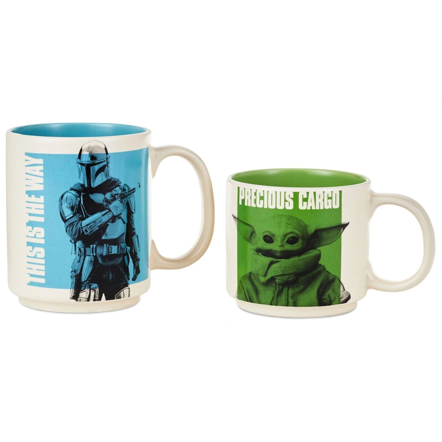 Hallmark Star Wars: The Mandalorian™ And Grogu™ Adult And Child Stacking Mugs, Set Of 2 4 Hallmark Star Wars: The Mandalorian™ And Grogu™ Adult And Child Stacking Mugs, Set Of 2 - Image 2