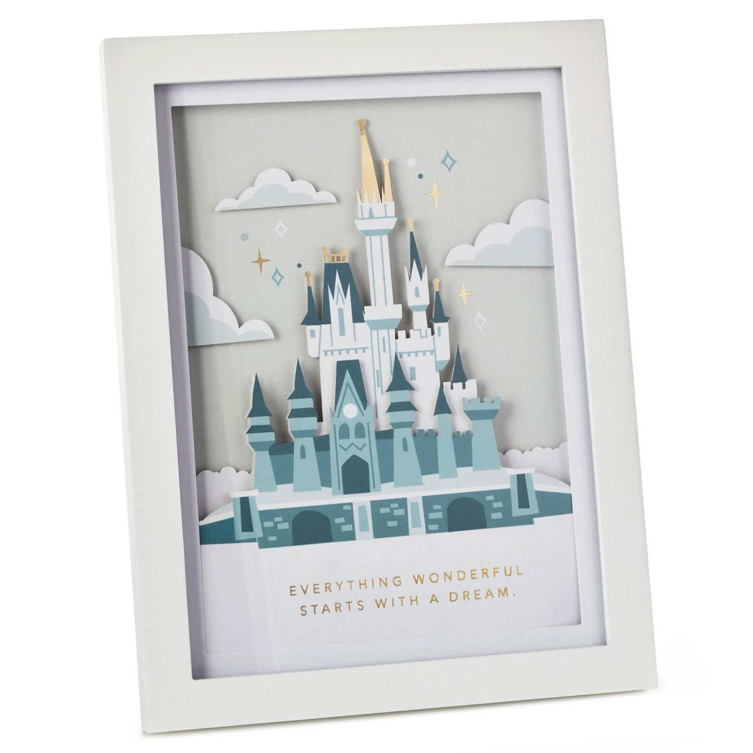 Hallmark Walt Disney World 50th Anniversary Castle Papercraft Framed Art, 8.88x10.5 3 Hallmark Walt Disney World 50th Anniversary Castle Papercraft Framed Art, 8.88x10.5