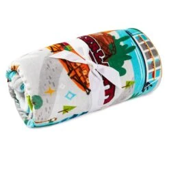 Hallmark Walt Disney World 50th Anniversary Magic Kingdom Map Throw Blanket, 50x60